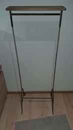 Porte-manteau sur pied vintage – tringle + tablette bois, Maison & Meubles, Enlèvement, Utilisé, 100 à 150 cm, Bois