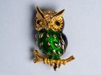 Mooie broche uil uit de jaren 50, Handtassen en Accessoires, Broches, Overige materialen, Verzenden, Minder dan 4 cm, Nieuw
