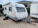 Caravan Eifelland Knaus met stapelbed, vaste luifel, airco, Caravans en Kamperen, Caravans, Treinzit, Eifelland, Tot en met 6