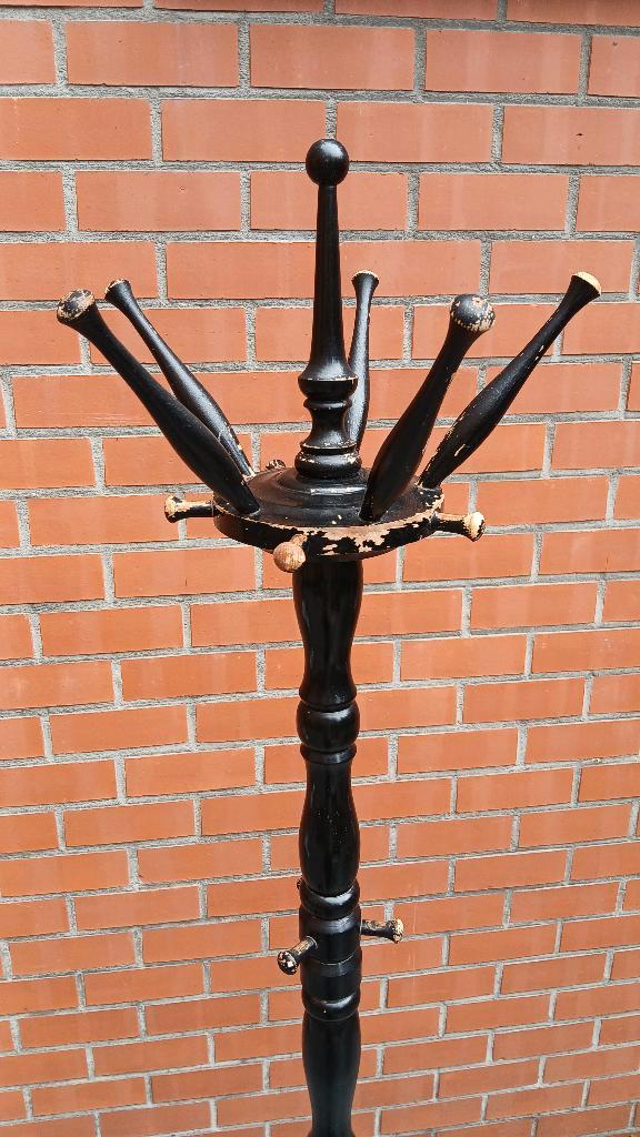 staande kapstok hout / vintage / deens - scandinavisch, Huis en Inrichting, Woonaccessoires | Kapstokken, Gebruikt, Staande kapstok