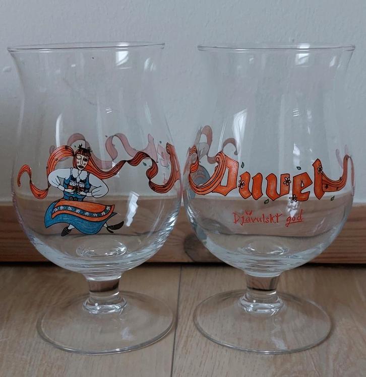 Duvel - Lisa Nordlen - Djävulskt God (Zweedse en BE versie), Verzamelen, Glas en Drinkglazen, Nieuw, Bierglas, Ophalen