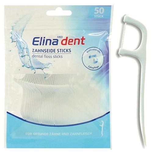 Elinadent Tandenflossers flosdraad 50 stuks, Handtassen en Accessoires, Uiterlijk | Mondverzorging, Nieuw, Overige typen, Ophalen of Verzenden