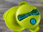 Tupperware gele kom met Tupperware bestek, Huis en Inrichting, Ophalen, Zo goed als nieuw, Geel, Bak of Kom