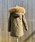 Khaki jas, warm met kap, nieuw - maat XXXS/2, Kleding | Dames, Jassen | Winter, Ophalen of Verzenden, Nieuw, Maat 34 (XS) of kleiner