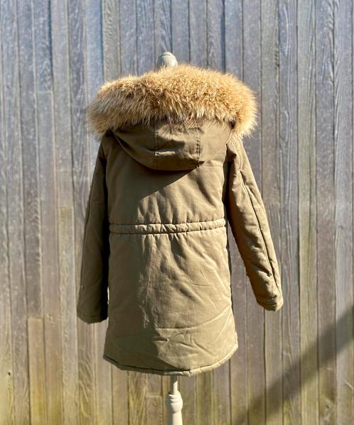 Khaki jas, warm met kap, nieuw - maat XXXS/2, Kleding | Dames, Jassen | Winter, Nieuw, Maat 34 (XS) of kleiner, Groen, Ophalen of Verzenden