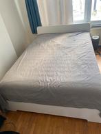 Cadre de lit ASKVOLL 140x200 + sommiers à latte, Huis en Inrichting, Slaapkamer | Boxsprings, Ophalen, Zo goed als nieuw