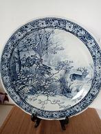 Assiette murale Delft Boch scène de chasse, Enlèvement