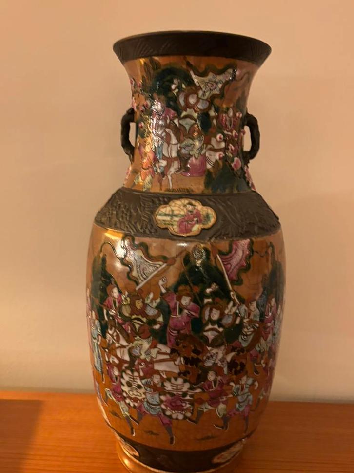 Japanse vaas Satsuma uit de 20e eeuw, Antiek en Kunst, Antiek | Vazen, Ophalen