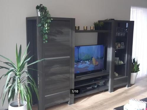 2-delige barkast met TV meubel (regio Aalst), Huis en Inrichting, Kasten |Televisiemeubels, Gebruikt, Overige houtsoorten, Ophalen