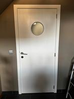 Verfdeuren met glasraam ( inclusief kader / rvs klink / ..), Doe-het-zelf en Bouw, Deuren en Vliegenramen, Ophalen, Zo goed als nieuw