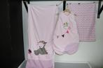 Housse de couette + taie + gigoteuse 70 cm Nattou, Ophalen, Gebruikt, Roze, Dekbedovertrek