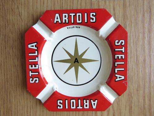 vintage ancien cendrier Stella Artois en métal, Verzamelen, Merken en Reclamevoorwerpen, Gebruikt, Gebruiksvoorwerp, Ophalen of Verzenden
