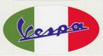 Vespa italiaanse vlag sticker #12