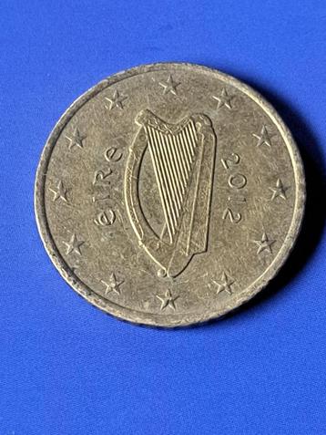 2012 Ierland 50 cent, schaars beschikbaar voor biedingen