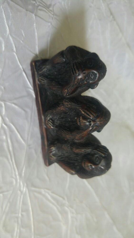 Vintage figurine chine japon 3 singes, Enlèvement ou Envoi, Comme neuf