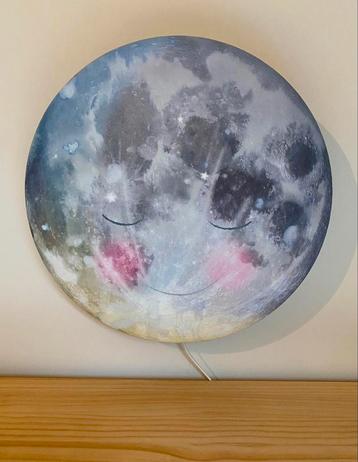 Unieke wandlamp maan Hartendief, Enlèvement, Comme neuf
