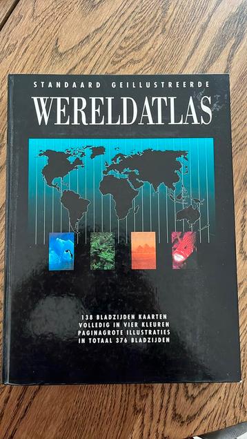 Standaard geillusteerde wereldatlas beschikbaar voor biedingen