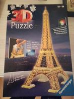 Lichtgevende 3D-puzzel van de Eiffeltoren, Hobby en Vrije tijd, Minder dan 500 stukjes, Ophalen of Verzenden, Legpuzzel, Zo goed als nieuw