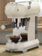 Smeg espressomachine créme kleur, Electroménager, Comme neuf, 1 tasse, Tuyau à Vapeur, Dosettes et capsules de café