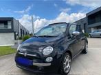 Fiat 500C Automaat Benzine Cabriodak Gekeurd, Auto's, Gebruikt, Cabriolet, Zwart, Bedrijf