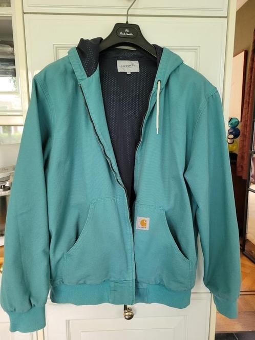 herenjas Carhartt active Work Jacket Vintage, Kleding | Heren, Jassen | Zomer, Zo goed als nieuw, Maat 56/58 (XL), Blauw, Ophalen of Verzenden