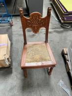 Set van 4 antieke Louis XIV-stoelen – met houtsnijwerk, Antiek en Kunst, Ophalen