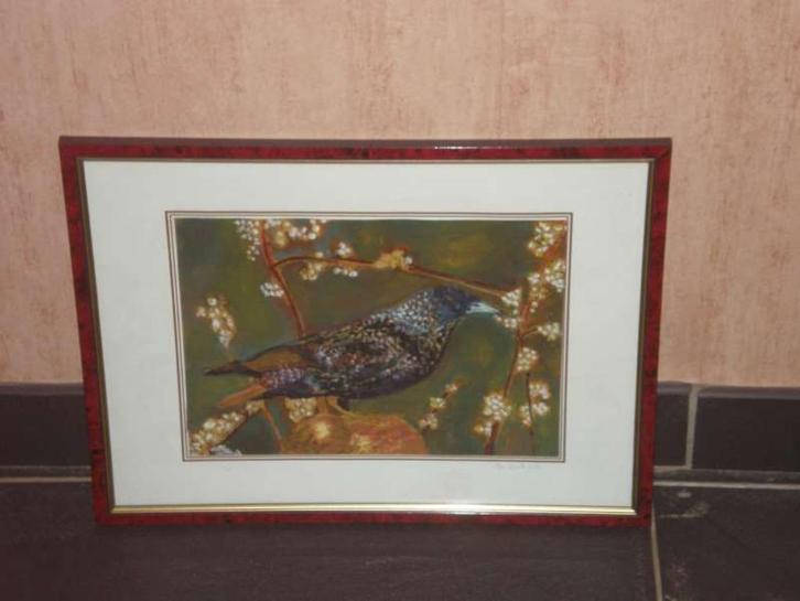 Schilderij van een vogel, Antiek en Kunst, Kunst | Schilderijen | Modern, Ophalen of Verzenden