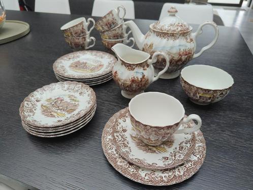 Vintage Johnson Bros complete Koffie- theeservies, Antiek en Kunst, Antiek | Servies los, Ophalen