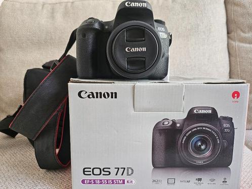 Camera Canon 77D +2 lenzen +GRATIS tas, Audio, Tv en Foto, Fotocamera's Digitaal, Zo goed als nieuw, Spiegelreflex, Canon, Ophalen
