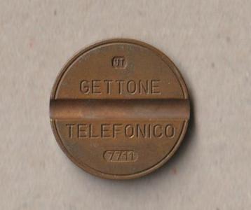 Italie : Gettone Telefonico 7711 (1977)