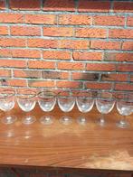 7 trappist glazen uit oud cafe, Ophalen of Verzenden