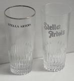 2 anciens verres à bière Stella Artois, Stella Artois, Utilisé, Enlèvement ou Envoi, Verre ou Verres