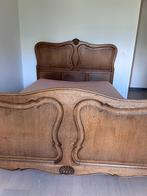 Houten bed, Ophalen, Gebruikt, Bruin, Tweepersoons
