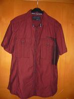 bordeaux heren hemd L (41-42), Kleding | Heren, Ophalen of Verzenden, Zo goed als nieuw