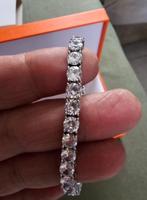 Circon zilveren armband, Handtassen en Accessoires, Nieuw, Ophalen of Verzenden, Met edelsteen, Zilver