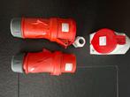 Mennekes CEE stopcontact 5-polig 400V -32Amp met stekkers, Ophalen of Verzenden, Nieuw, Stopcontact