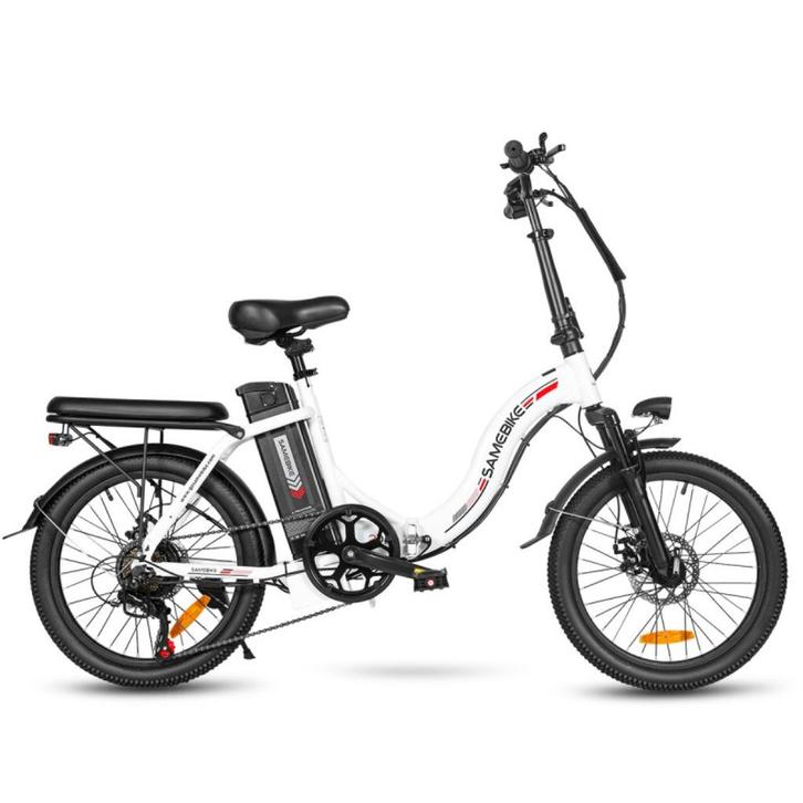 SAMEBIKE CY20 FT witte elektrische fiets, Sport en Fitness, Overige Sport en Fitness, Nieuw, Verzenden