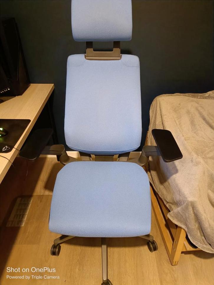 Steelcase Gesture Full Option, Maison & Meubles, Chaises de bureau, Bleu, Enlèvement