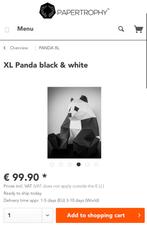 XL panda paper trophy, Enlèvement ou Envoi