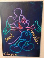 mickey mouse, Antiek en Kunst, Kunst | Schilderijen | Modern, Ophalen of Verzenden