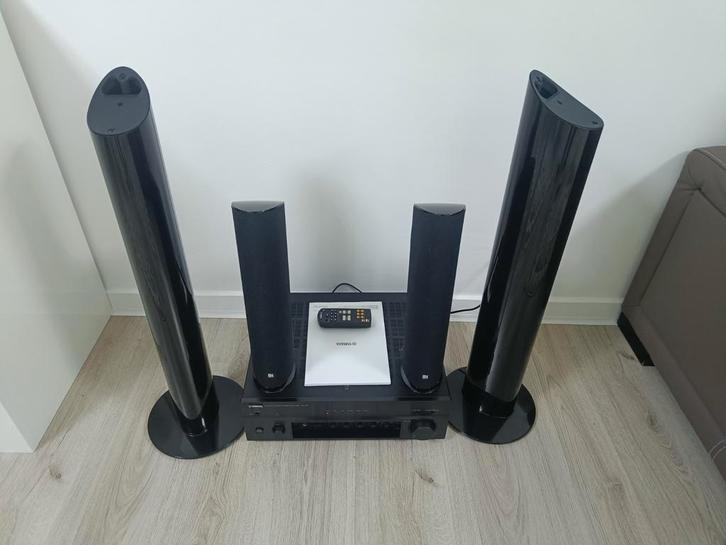 KEF speakers+ Yamaha versterker, Audio, Tv en Foto, Home Cinema-sets, Zo goed als nieuw, Ophalen