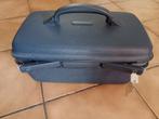 Samsonite vintage beautycase donkerblauw, Handtassen en Accessoires, Ophalen, Gebruikt, Blauw, Met spiegeltje(s)