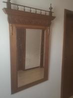 Spiegel - Antieke (licht-) eiken spiegel, Antiek en Kunst, Ophalen