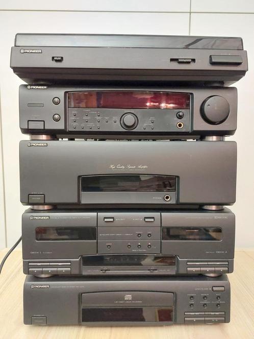 Pionier Stereo keten met boxen, Audio, Tv en Foto, Stereoketens, Gebruikt, Cassettedeck, Cd-speler, Dvd-speler, Tuner of Radio