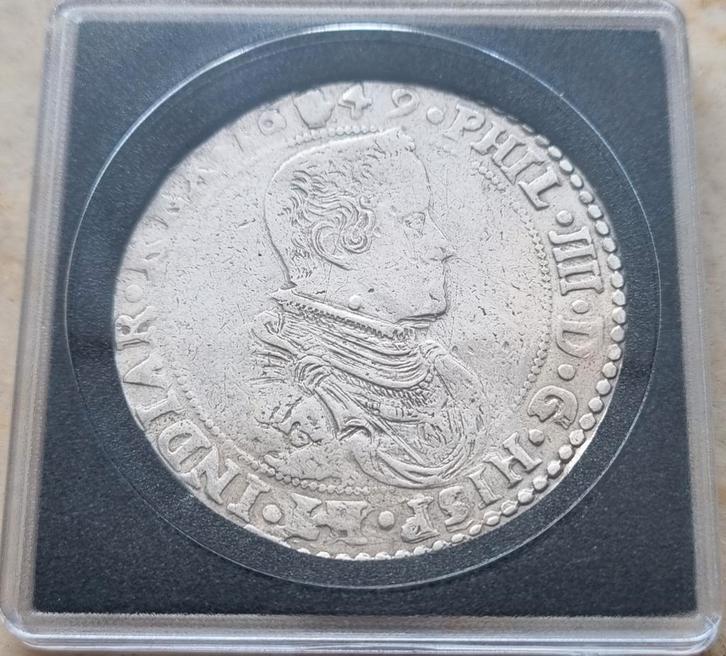 ½ Ducaton 1649 (Antwerpen) Philips IIII / Zeldzaam !, Postzegels en Munten, Munten | België, Losse munt, Zilver, Ophalen of Verzenden