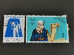 Libie 1966 - Touaregs - kameel, dromedaris, Ophalen of Verzenden, Libië, Gestempeld
