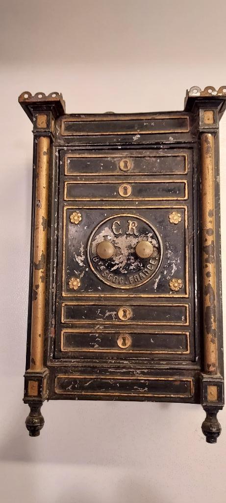 zeer oude spaarpot van Charles Rossignol, eind 1800, Antiek en Kunst, Curiosa en Brocante, Verzenden