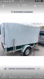 Aanhangwagen enkele as met huif, Auto diversen, Aanhangers en Bagagewagens, Ophalen, Zo goed als nieuw
