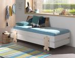 Modulo Puzzle 90x200 stapelbaar kinderbed. Inclusief boxspri, Huis en Inrichting, Slaapkamer | Bedden, Ophalen, Zo goed als nieuw