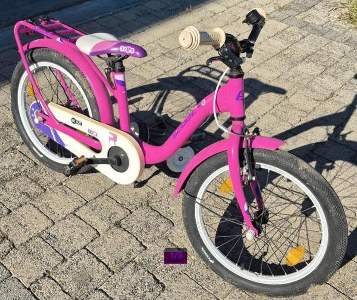 Meisjesfiets Scool - Roze – Inclusief Zijwieltjes, Fietsen en Brommers, Fietsen | Meisjes, Gebruikt, Ophalen